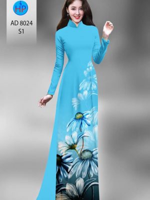 Vải áo dài hoa cúc kiểu mới AD 8024 32 1594972161 804 Vai ao dai hoa cuc thiet ke 2020 AD 8024