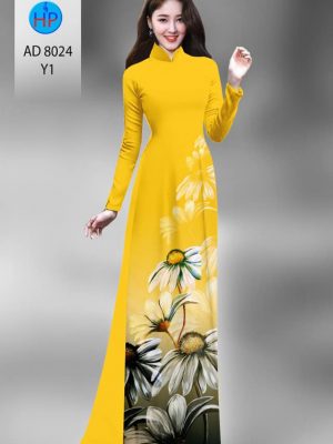 Vải áo dài hoa cúc kiểu mới AD 8024 34 1594972161 917 Vai ao dai hoa cuc thiet ke 2020 AD 8024