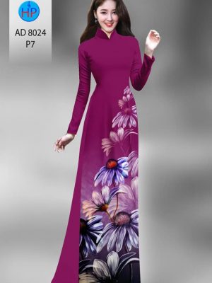 Vải áo dài hoa cúc kiểu mới AD 8024 35 1594972162 411 Vai ao dai hoa cuc thiet ke 2020 AD 8024