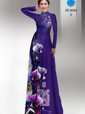 Vải áo dài hoa in 3D mới ra AD 8046 24 1594972348 175 Vai ao dai hoa in 3D moi ra AD 8046