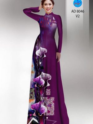Vải áo dài hoa in 3D mới ra AD 8046 30 1594972350 575 Vai ao dai hoa in 3D moi ra AD 8046