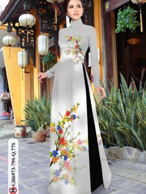 1594973622 160 Vai ao dai hoa in 3D thiet ke 2020 AD