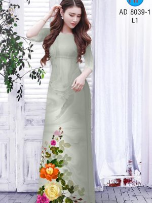 Vải áo dài hoa hồng kiểu mới AD 8039 28 1594975051 278 Vai ao dai hoa hong kieu moi AD 8039