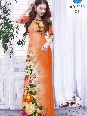 Vải áo dài hoa hồng kiểu mới AD 8039 44 1594975053 34 Vai ao dai hoa hong kieu moi AD 8039