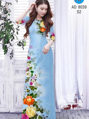 Vải áo dài hoa hồng kiểu mới AD 8039 37 1594975053 66 Vai ao dai hoa hong kieu moi AD 8039