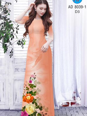Vải áo dài hoa hồng kiểu mới AD 8039 50 1594975054 895 Vai ao dai hoa hong kieu moi AD 8039