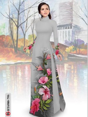 Vải áo dài hoa dâm bụt thiết kế 2020 AD HT6980 18 1595040223 414 Vai ao dai hoa dam but thiet ke 2020 AD