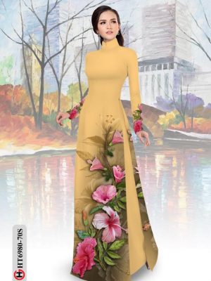 Vải áo dài hoa dâm bụt thiết kế 2020 AD HT6980 19 1595040223 901 Vai ao dai hoa dam but thiet ke 2020 AD