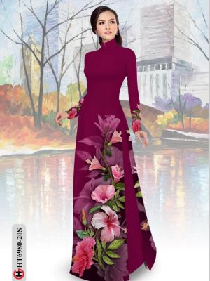 Vải áo dài hoa dâm bụt thiết kế 2020 AD HT6980 28 1595040224 211 Vai ao dai hoa dam but thiet ke 2020 AD