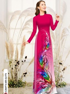 Vải áo dài lông công mới ra AD GH6974 18 1595040338 876 Vai ao dai long cong moi ra AD GH6974