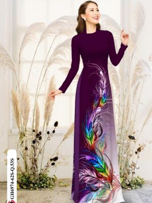 Vải áo dài lông công mới ra AD GH6974 19 1595040339 220 Vai ao dai long cong moi ra AD GH6974