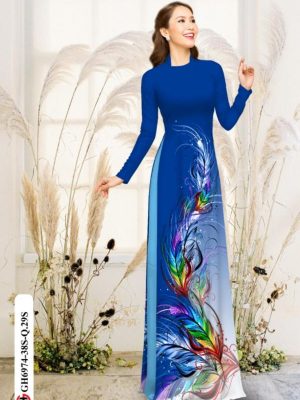 Vải áo dài lông công mới ra AD GH6974 23 1595040339 803 Vai ao dai long cong moi ra AD GH6974