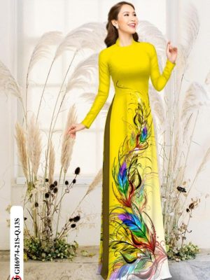 Vải áo dài lông công mới ra AD GH6974 27 1595040340 879 Vai ao dai long cong moi ra AD GH6974