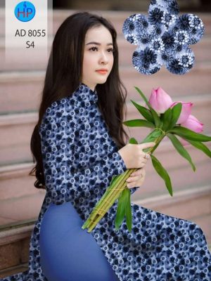 Vải áo dài hoa nhí mới ra AD 8055 28 1595041170 893 Vai ao dai hoa nhi moi ra AD 8055