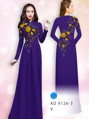 Vải áo dài hoa hồng kiểu mới AD 9126 26 1595214918 722 Vai ao dai hoa hong kieu moi AD 9126