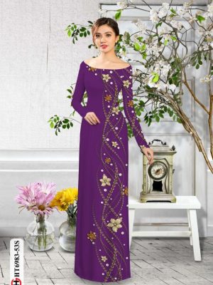 1595304298 666 Vai ao dai dep hoa in 3D thiet ke 2020