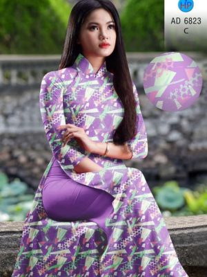 Vải áo dài hoa văn kiểu mới AD 6823 27 1595404816 918 Vai ao dai hoa van kieu moi AD 6823