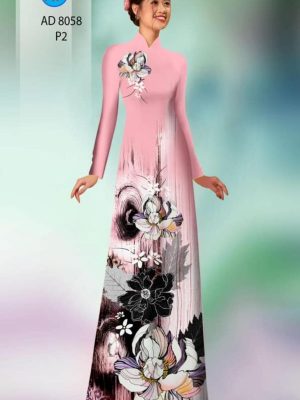 Vải áo dài hoa in 3D mới ra AD 8058 23 1595405063 180 Vai ao dai hoa in 3D moi ra AD 8058