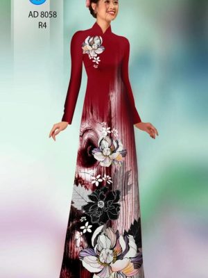 Vải áo dài hoa in 3D mới ra AD 8058 29 1595405064 297 Vai ao dai hoa in 3D moi ra AD 8058