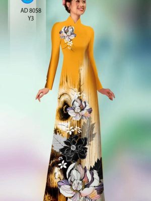Vải áo dài hoa in 3D mới ra AD 8058 26 1595405064 353 Vai ao dai hoa in 3D moi ra AD 8058
