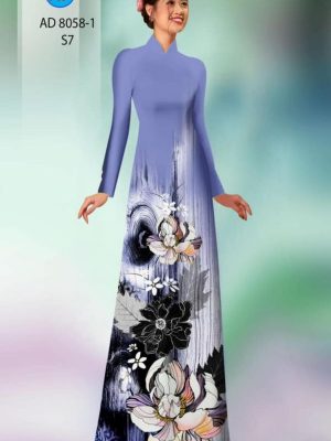 Vải áo dài hoa in 3D mới ra AD 8058 27 1595405064 827 Vai ao dai hoa in 3D moi ra AD 8058