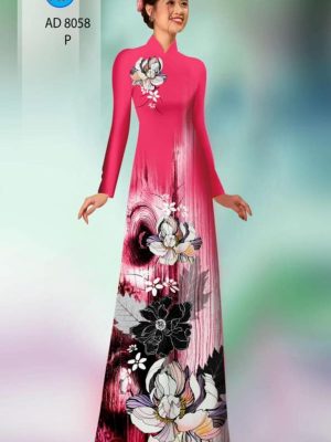 Vải áo dài hoa in 3D mới ra AD 8058 36 1595405065 170 Vai ao dai hoa in 3D moi ra AD 8058