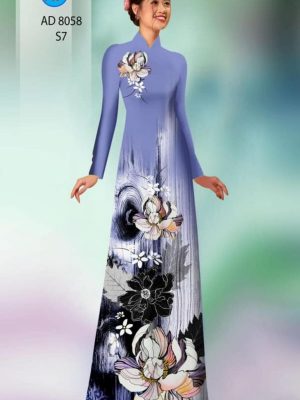 Vải áo dài hoa in 3D mới ra AD 8058 37 1595405065 181 Vai ao dai hoa in 3D moi ra AD 8058