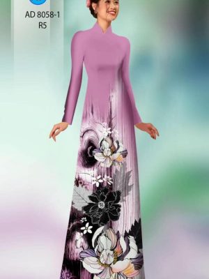 Vải áo dài hoa in 3D mới ra AD 8058 38 1595405066 281 Vai ao dai hoa in 3D moi ra AD 8058
