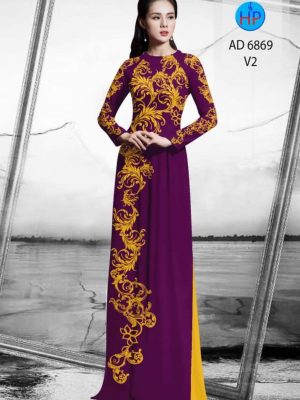 Vải áo dài hoa văn thiết kế 2020 AD 6869 28 1595405920 595 Vai ao dai hoa van thiet ke 2020 AD 6869