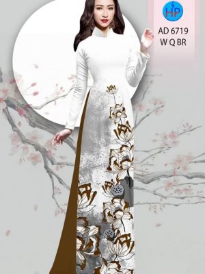 Vải áo dài hoa sen 3D mới ra AD 6719 32 1595407656 396 Vai ao dai hoa sen 3D moi ra AD 6719
