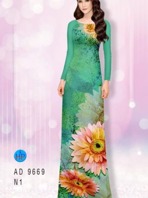 Vải áo dài hoa hướng dương kiểu mới AD 9669 23 1595408217 299 Vai ao dai hoa huong duong kieu moi AD 9669