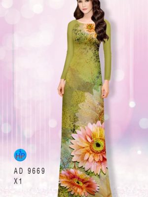 Vải áo dài hoa hướng dương kiểu mới AD 9669 25 1595408217 388 Vai ao dai hoa huong duong kieu moi AD 9669