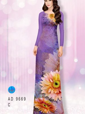 Vải áo dài hoa hướng dương kiểu mới AD 9669 27 1595408218 383 Vai ao dai hoa huong duong kieu moi AD 9669
