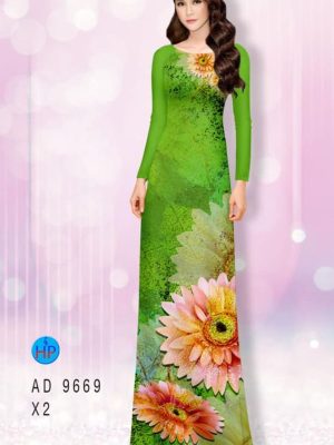 Vải áo dài hoa hướng dương kiểu mới AD 9669 30 1595408218 431 Vai ao dai hoa huong duong kieu moi AD 9669
