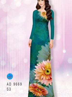 Vải áo dài hoa hướng dương kiểu mới AD 9669 26 1595408218 924 Vai ao dai hoa huong duong kieu moi AD 9669