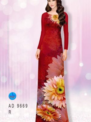 Vải áo dài hoa hướng dương kiểu mới AD 9669 33 1595408219 218 Vai ao dai hoa huong duong kieu moi AD 9669