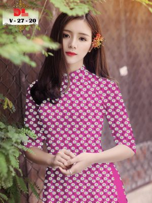 1595429160 283 Vai Ao Dai Lua Ngoc Mai Hoa Cuc Nhi thiet