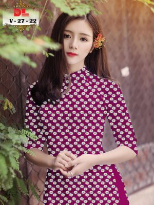 1595429160 477 Vai Ao Dai Lua Ngoc Mai Hoa Cuc Nhi thiet