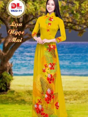 Vải Áo Dài Lụa Ngọc Mai Hoa Phượng mới ra AD DLTR22 23 1595430200 5 Vai Ao Dai Lua Ngoc Mai Hoa Phuong moi ra