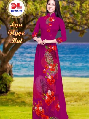 Vải Áo Dài Lụa Ngọc Mai Hoa Phượng mới ra AD DLTR22 33 1595430202 73 Vai Ao Dai Lua Ngoc Mai Hoa Phuong moi ra