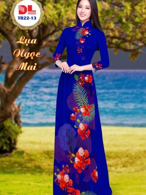 Vải Áo Dài Lụa Ngọc Mai Hoa Phượng mới ra AD DLTR22 31 1595430202 91 Vai Ao Dai Lua Ngoc Mai Hoa Phuong moi ra