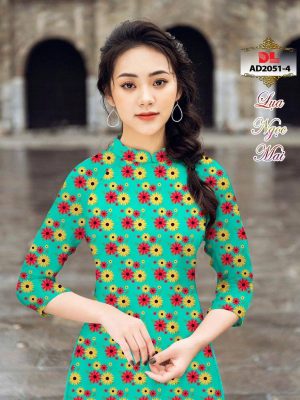 1595430335 400 Vai Ao Dai Lua Ngoc Mai Vai Hoa Cuc Nhi