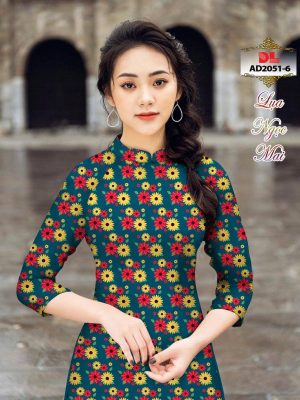 1595430335 578 Vai Ao Dai Lua Ngoc Mai Vai Hoa Cuc Nhi