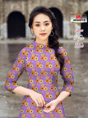 1595430336 431 Vai Ao Dai Lua Ngoc Mai Vai Hoa Cuc Nhi