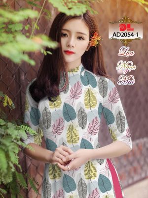Vải Áo Dài Lụa Ngọc Mai Hình Lá mới ra AD DL2054 34 1595431007 636 Vai Ao Dai Lua Ngoc Mai Hinh La moi ra