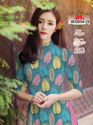 Vải Áo Dài Lụa Ngọc Mai Hình Lá mới ra AD DL2054 37 1595431008 286 Vai Ao Dai Lua Ngoc Mai Hinh La moi ra