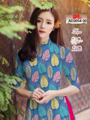 Vải Áo Dài Lụa Ngọc Mai Hình Lá mới ra AD DL2054 39 1595431008 416 Vai Ao Dai Lua Ngoc Mai Hinh La moi ra