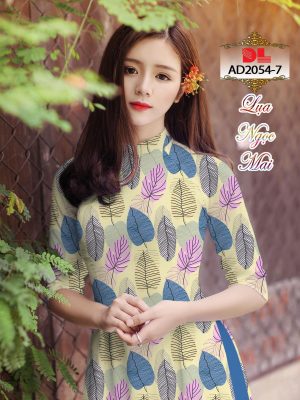 Vải Áo Dài Lụa Ngọc Mai Hình Lá mới ra AD DL2054 44 1595431009 607 Vai Ao Dai Lua Ngoc Mai Hinh La moi ra