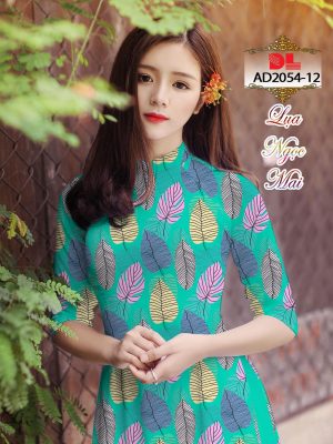 Vải Áo Dài Lụa Ngọc Mai Hình Lá mới ra AD DL2054 55 1595431012 132 Vai Ao Dai Lua Ngoc Mai Hinh La moi ra