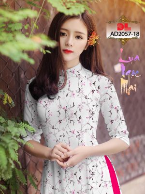 Vải Áo Dài Lụa Ngọc Mai Hoa Nhí mới ra AD DL2057 21 1595431428 178 Vai Ao Dai Lua Ngoc Mai Hoa Nhi moi ra